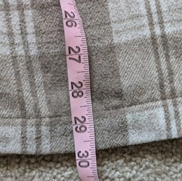 HFX Women's Flannel Shirt Jacket Size XL Plaid Tan Brown Relaxed Fit Warm Shell - Picture 8 of 9